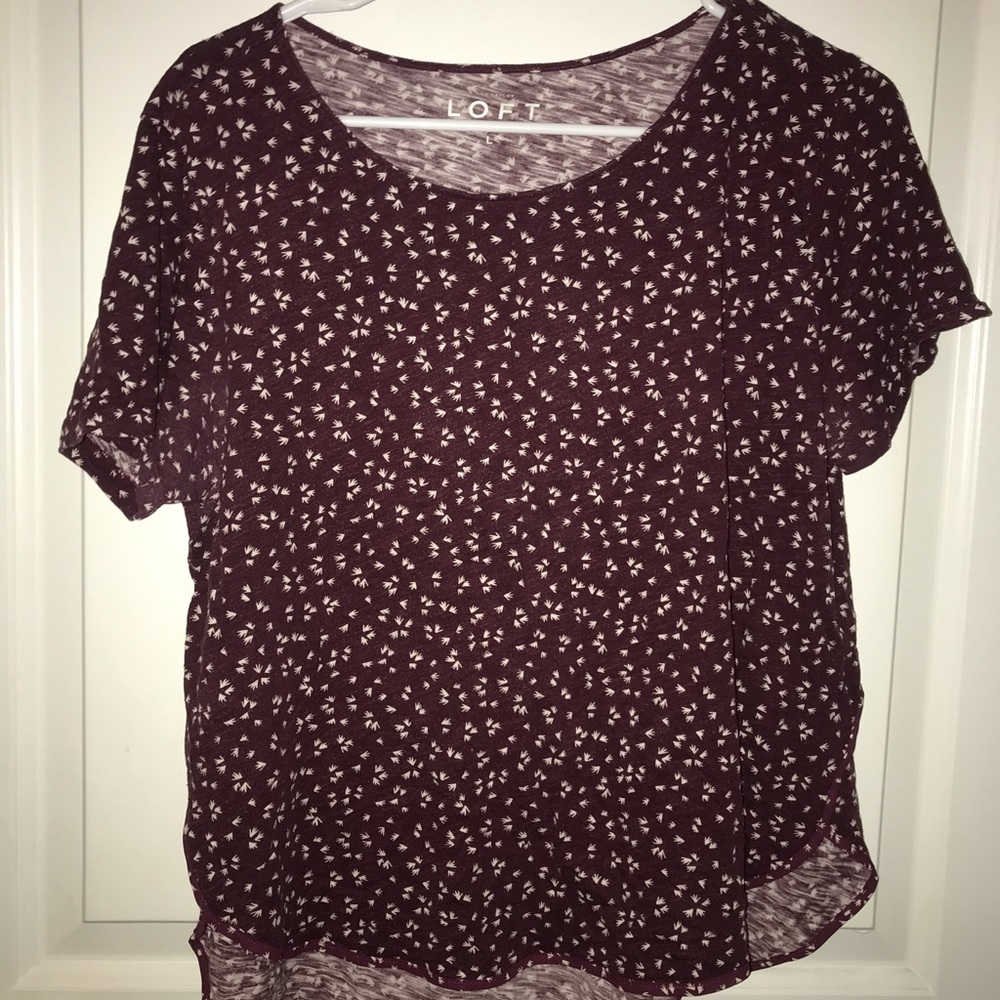 Maroon Patterned Loft Shirt